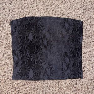 Snake skin tube top- American eagle- medium
